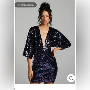 Deep V Sequin Dress by Lord & Taylor size XXL new w/ tag. Think holidays party!